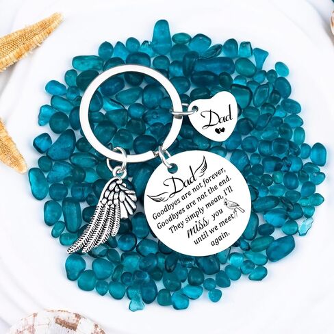 Memorial Gifts for Loss of Dad Sympathy Gifts for Loss of Loved One Bereavement Condolences Grief Gift Funeral Remembrance Keychain for Father in Kuwait