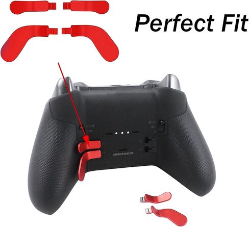 4 Pcs Elite 2 Core Controller Paddles for Xbox One Elite Series 2, Elite Control Paddles for Xbox One Elite, Elite Controller Metal Paddles for Xbox One Elite Series 2 (Red) in Saudi Arabia