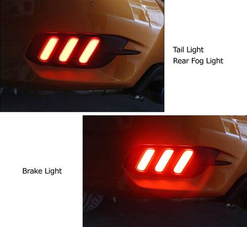 Ijdmtoy jdm Style Lens LED LED مصابيح عاكس مصدٍ متوافقة مع 2016-2021 Honda Civic سيدان ، تعمل كأضواء ذيل وفرامل وضباب خلفي in Saudi Arabia
