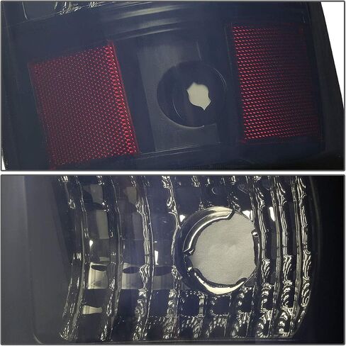 أضواء ذيل سلالة السيارات متوافقة مع 2003-2007 Chevy Silverado GMC Sierra 1500 2500 3500 HD Models ، Driver Side Side 3D LED BARK LAMPS ، Chrome Housing Clear Clear in Saudi Arabia