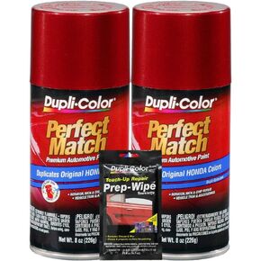 Dupli-Color Bordeaux Red (M) Exact-Match Automotive Paint - 8 oz, Bundles Prep Wipe (3 Items) in Kuwait
