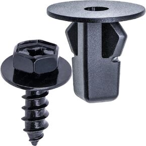 Rexka 10 Sets Fender Liner Bumper Cover Screw & Nylon Screw Grommet Kit for Toyota Lexus 90189-06013 90159-60498 in Saudi Arabia
