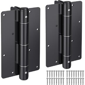 Safety Self Closing Gate Hinges - 90° Right Angle Heavy Duty Gate Hinge, Premium Aluminum Spring Loaded Gate Hinges, Enhanced Stability and Force Resistance for Gates, 30lbs Capacity, 1Pair in Kuwait