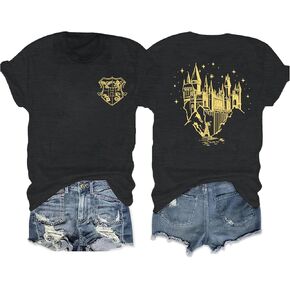 Tewmeu Flourish and Blotts Shirt Book Graphic Tees for Women Magical Wizard Costume Tops in Kuwait