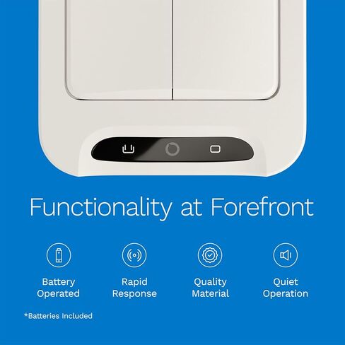 سلة مهملات المطبخ القوية سعة 13 جالون من hOmeLabs، غطاء فراشة مستشعر قابل للسحب، زيادة المساحة، سهلة التنظيف، تعمل بالبطارية مع البطاريات المتضمنة in Kuwait