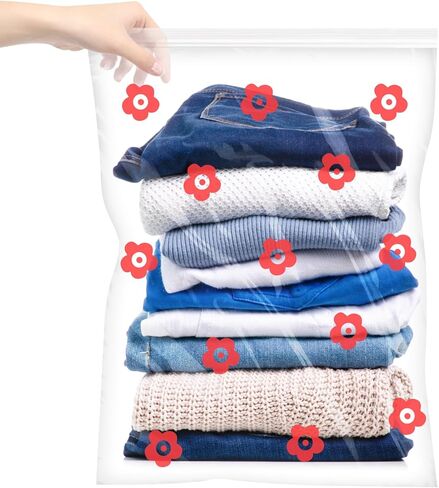 14 Packs Large Storage Bags Extra Large Zipper Cloth Storage Bags -5 Gallon Freezer Bags Thick Reclosable Storage Clothing Prep Moving BPA-Free Office Supplies & Travel Essential Size 18"x 24" in Saudi Arabia