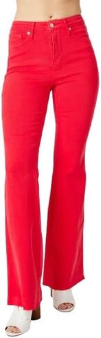 Judy Blue Women's Hw Tummy Control Garment Dyed Flare Jeans Plus Size in Saudi Arabia