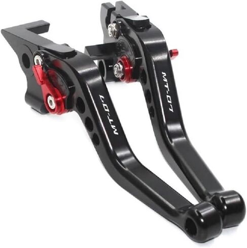MT07 MT 07 MT-07 2014-2024 2015 for Motorcycle CNC Accessories Short Brake Clutch Levers Adjustable Black+Red in Saudi Arabia