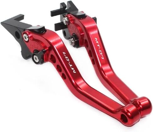 MT07 MT 07 MT-07 2014-2024 2015 for Motorcycle CNC Accessories Short Brake Clutch Levers Adjustable Black+Red in Saudi Arabia