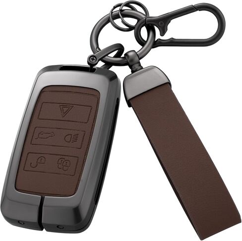 Key Fob Cover with Heavy-duty Keychain for Range Rover Evoque Sport Vogue Velar Defender Discovery 5 in Kuwait
