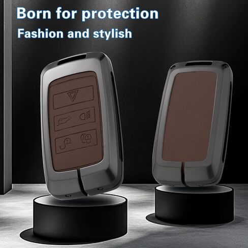 Key Fob Cover with Heavy-duty Keychain for Range Rover Evoque Sport Vogue Velar Defender Discovery 5 in Kuwait