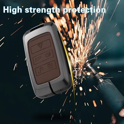 Key Fob Cover with Heavy-duty Keychain for Range Rover Evoque Sport Vogue Velar Defender Discovery 5 in Kuwait