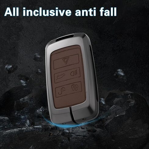 Key Fob Cover with Heavy-duty Keychain for Range Rover Evoque Sport Vogue Velar Defender Discovery 5 in Kuwait