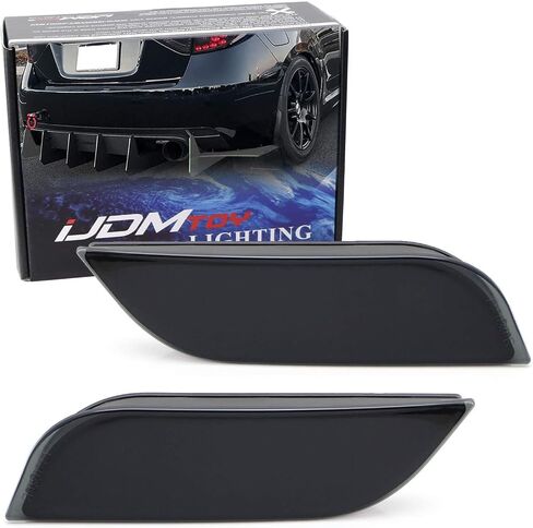Ijdmtoy Dark Smoked Lens Bumper Reportor Lenses متوافقة مع Subaru WRX STI Impreza Crosstrek Ascent ، OE-SPEC LH RH ASSEMBLY in Kuwait