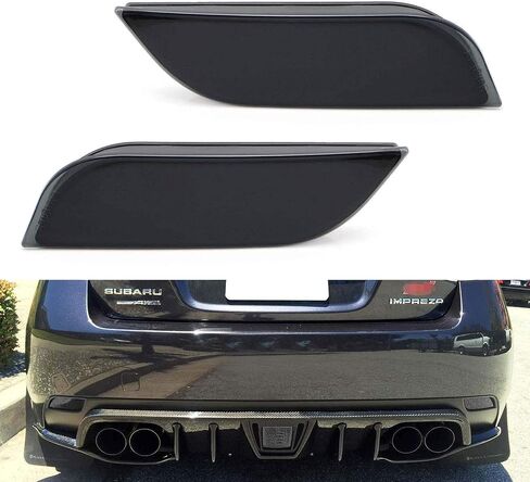 Ijdmtoy Dark Smoked Lens Bumper Reportor Lenses متوافقة مع Subaru WRX STI Impreza Crosstrek Ascent ، OE-SPEC LH RH ASSEMBLY in Kuwait