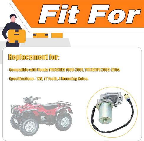 محرك التحكم في تحول الطاقة متوافق مع Honda TRX450 TRX450ES FORTRAX FOREMAN ES 1998-2001 ، TRX450 TRX450FE 2002-2004 ، يحل محل# 430-58001 ، 31300-HN0-A11 ، 31300-HN0-A12 ، 463730 in Saudi Arabia