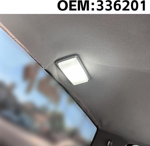 غطاء العدسة الخفيفة الداخلية قبة/LED مع LED White Blubs متوافق مع GMC Chevy S10 Sonoma 1991-2003# استبدال OEM لـ 336201 in Saudi Arabia