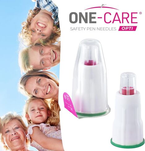 ONE-CARE OPTI Safety Insulin Pen Needles 30G x 8mm (5/16’’), 100ct Box in Saudi Arabia