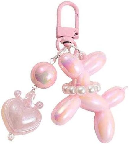 BeeGift Cute Keychain for Women-Jelly Balloon Dog Keychain, Stylish Purse Charms & Keychain Accessories for Purse, Backpack in Kuwait