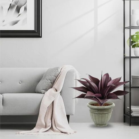 2Pcs Artificial Agave Plants, UV Resistant Fake Agave Plants for Home, Office, Bathroom, Bedroom, Kitchen, Farmhouse, Bookshelf Decor, Low Maintenance Indoor Greenery in Saudi Arabia