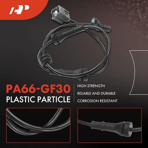 A-Premium Rear Right Passenger Side ABS Wheel Speed Sensor Compatible with Nissan Models - Juke 2011-2017, 1.6L, Sport Utility, FWD in Saudi Arabia