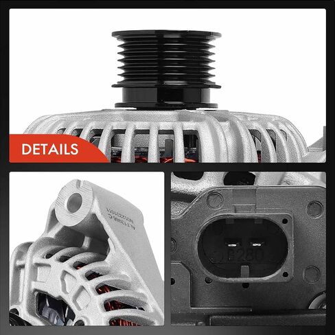 A-Premium Lovelator متوافق مع BMW 325CI 2004-2006 ، 325i 2004-2005 ، 325XI 2004-2005 ، 330CI/330XI 2004-2006 ، 330i 2004-2005 ، 2.5L 3.0L ، 12V 120A 6-GROOVE CLOCKWIRES in Saudi Arabia