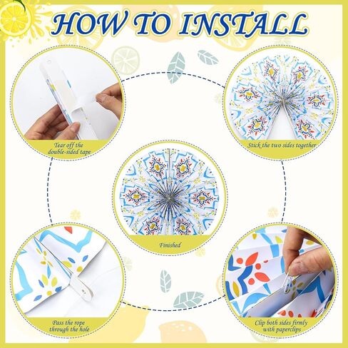 12 PCS CHINOISERIE Paper Paper Fans 8 '' 12 '' 16 '' in Kuwait