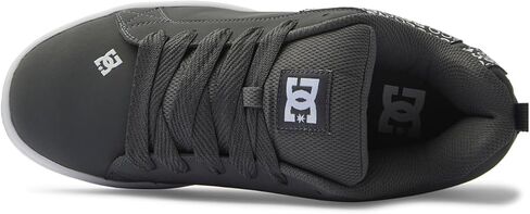 DC Men's Court Graffik SE XE Skate Shoe, Grey/Black/Grey, 11 in Saudi Arabia
