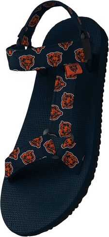FOCO Women's NFL Repeat Logo Strap Sport Sandal, Team Color, 9-10 in Saudi Arabia
