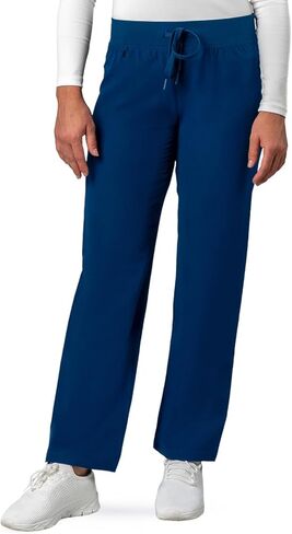 Peelz Olivia 2-Pocket Straight-Leg Scrub Pants for Women - Elastic Waistband, Soft Fabric Women's Scrubs, Comfort Fit in Kuwait