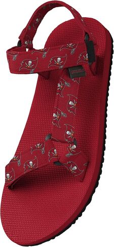 FOCO Women's NFL Repeat Logo Strap Sport Sandal, Team Color, 9-10 in Saudi Arabia