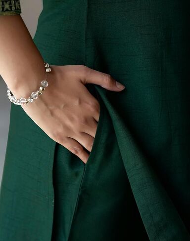 Women's Silk Blend Embroidery Lace Straight Kurta With Pant And Dupatta in Kuwait