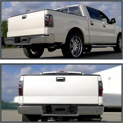 SPEC-D TUNING Smoke Lens Tail Lights Compatible with 2004-2008 Ford F-150 Styleside, Left + Right Pair Assembly in Saudi Arabia