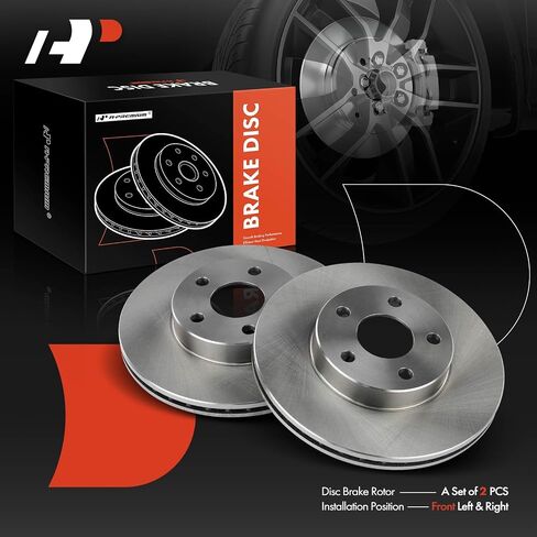 A-Premium 10.20 inch(259mm) Front Vented Disc Brake Rotors Compatible with Select Chevy, Buick, Oldsmobile and Pontiac Models - Skylark, Corsica, Cavalier, Beretta, Achieva, Grand Am, Sunbird, Sunfire in Saudi Arabia