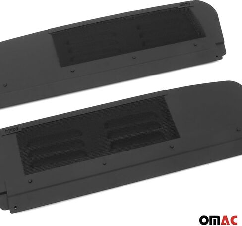 Omac Window Air Vent for Mercedes Sprinter W906 2006-2018 ، Deflector Rain Deflector ، RV Air Greatilation ، 2 PCS ، Black in Saudi Arabia