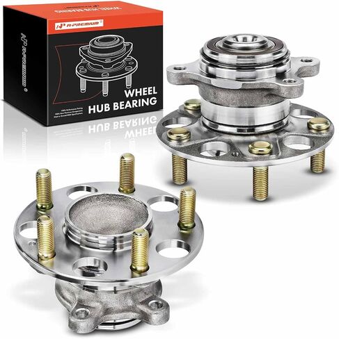 A-Premium 2 X Beach Wheel Wheel and Hub Assembly مع 5-Lug متوافق مع Honda Civic 2006-2011 ، L4 1.8L & FWD & with 4-Wheel ABS in Saudi Arabia