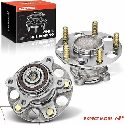 A-Premium 2 X Beach Wheel Wheel and Hub Assembly مع 5-Lug متوافق مع Honda Civic 2006-2011 ، L4 1.8L & FWD & with 4-Wheel ABS in Saudi Arabia