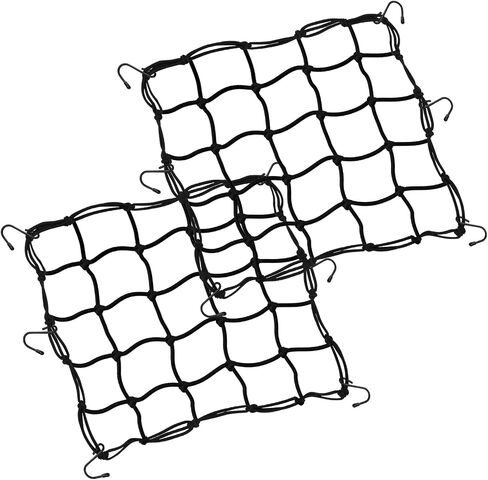 شباك البضائع لخوذة دراجة نارية 16 "x16" تخزين صافي مرن ، يضم 6 خطافات ضيقة 2 "x2" in Kuwait