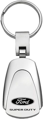 Ford Ford Super Duty Logo Metal Chrome Tear Drop key Chain Ring Fob in Saudi Arabia