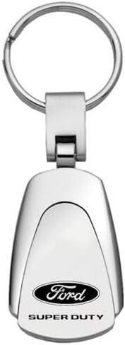 Ford Ford Super Duty Logo Metal Chrome Tear Drop key Chain Ring Fob in Saudi Arabia
