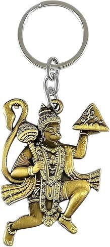 Bro Mart Lord Hanuman Bajrangbali Double Side Metal Keychain Pack من 1 (ألوان متعددة) in Saudi Arabia