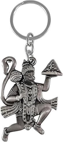 Bro Mart Lord Hanuman Bajrangbali Double Side Metal Keychain Pack من 1 (ألوان متعددة) in Saudi Arabia