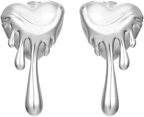 Zirpeara 18K مقرات من الفولاذ المقاوم للصدأ مطلي بالذهب للنساء - أشكال مختلفة - غير مشوهة ، مقاوم للماء ، أقراط الذهب الأنيقة والأقراط in Saudi Arabia
