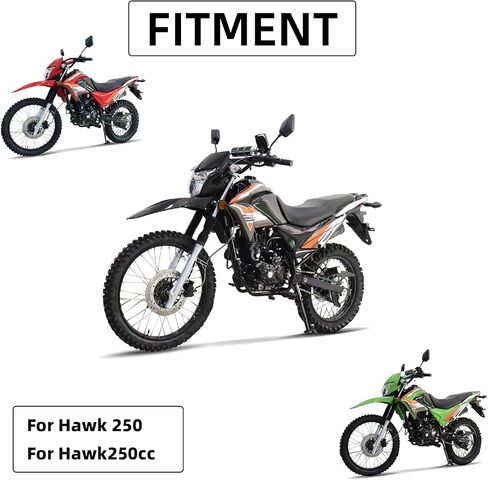 طقم بلاستيك لـ Hawk 250 ، مجموعات الحاجز في الجسد الفادح مع حارس خزان الوقود لـ Hawk250 - أسود in Saudi Arabia