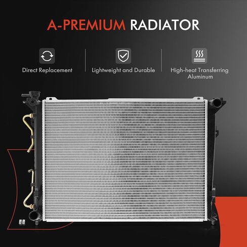 A-Premium Engine Coolant Radiator with Transmission Oil Cooler Compatible with Hyundai Sonata 2006-2010, Azera 2006-2011 & Kia Magentis 2007-2010, Optima 2006-2008, Replace# 253100A080, 253103K280 in Saudi Arabia