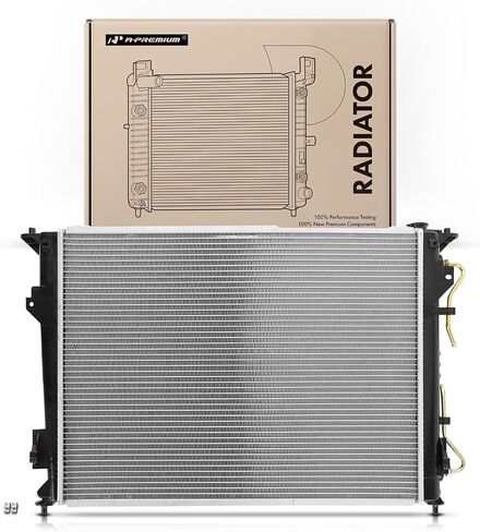 A-Premium Engine Coolant Radiator with Transmission Oil Cooler Compatible with Hyundai Sonata 2006-2010, Azera 2006-2011 & Kia Magentis 2007-2010, Optima 2006-2008, Replace# 253100A080, 253103K280 in Saudi Arabia