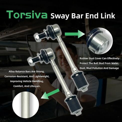 ‎‎K90681 2PCS Front Sway Bar End Links for Toyota 1996 1997 1998 1999 2000 2001 2002 4Runner, 2002 2003 2004 2005 Tundra, 2000-2001 Tundra Built After 6/2000, 2005-2015 Tacoma PreRunner w/RWD in Saudi Arabia