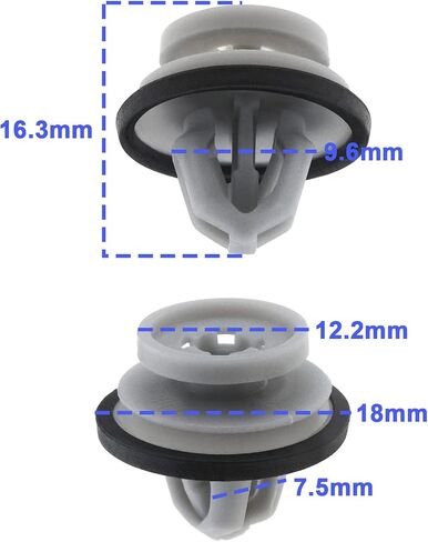 20pcs مقاطع صب الباب السفلى LR112137 متوافقة مع Defender Range Rover Evoque Door Door Door Door Trim Retainers Clips Plastic in Kuwait