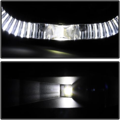 Acanii-من أجل Black Smoke 2009-2014 Ford F150 SMD LED Halo Projector المصابيح الأمامية 09-14 Set Pair Set + Side Side in Saudi Arabia