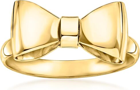 Ross-Simons Italian 14kt Yellow Gold Bow Ring in Saudi Arabia